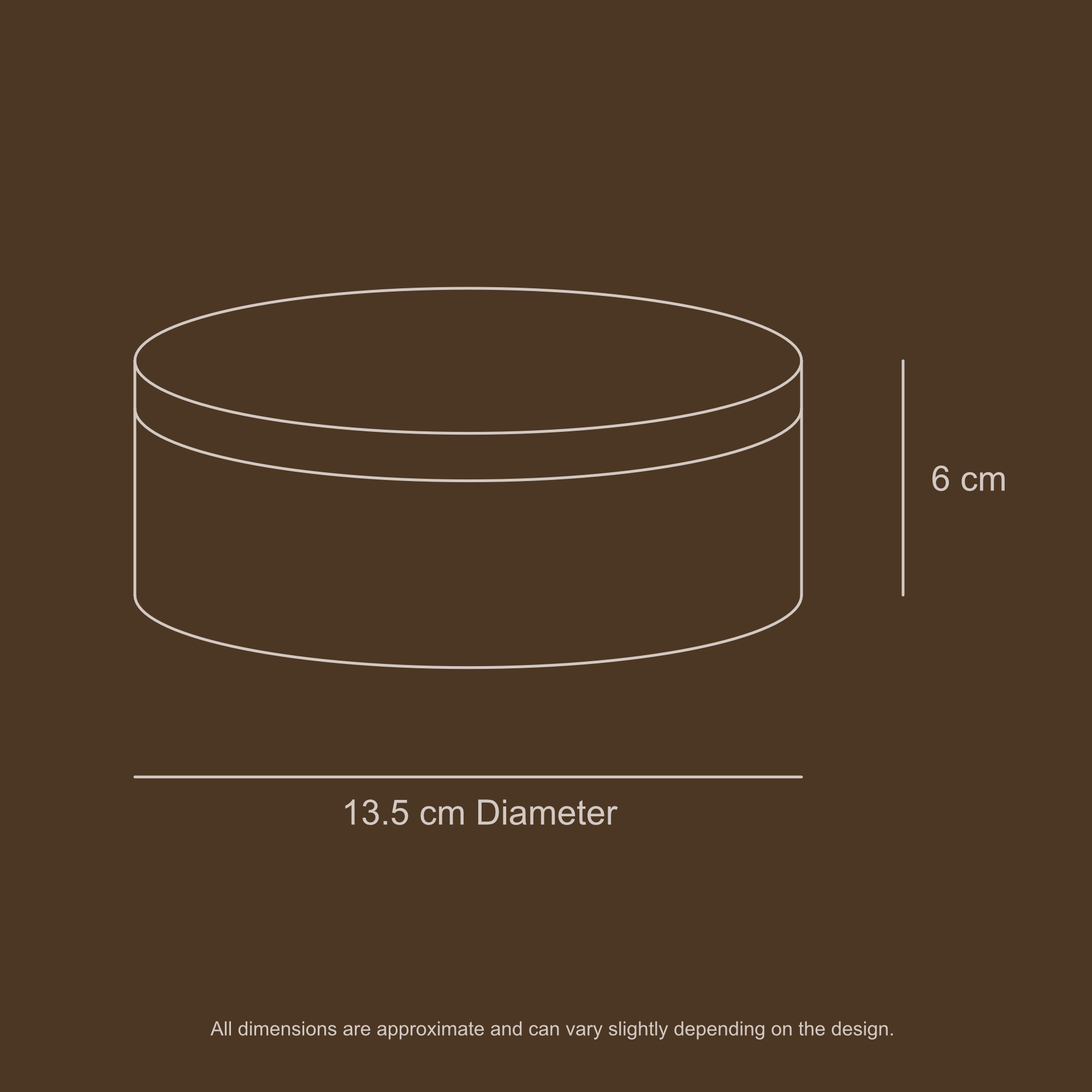 Medium Round Box Dimensions